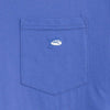 Long Sleeve Embroidered Pocket Tee in Coastal Blue by Southern Tide - Country Club Prep