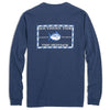 Long Sleeve Heathered Original Skipjack Tee in Skipper Blue by Southern Tide - Country Club Prep