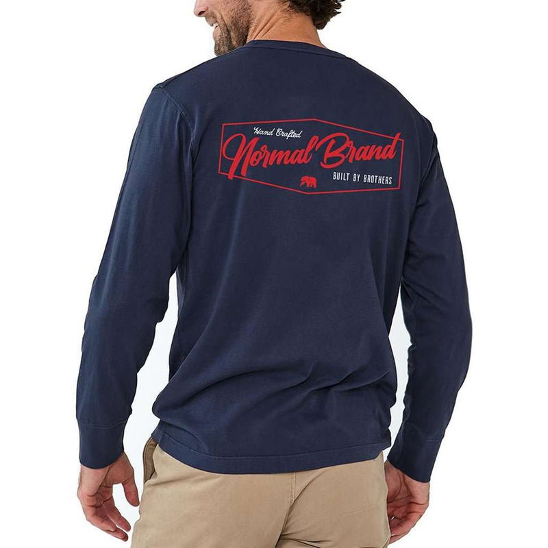 Long Sleeve Industrial T in Navy by The Normal Brand - Country Club Prep