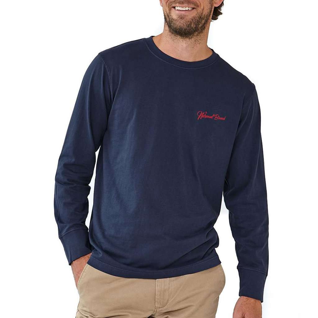 Long Sleeve Industrial T in Navy by The Normal Brand - Country Club Prep