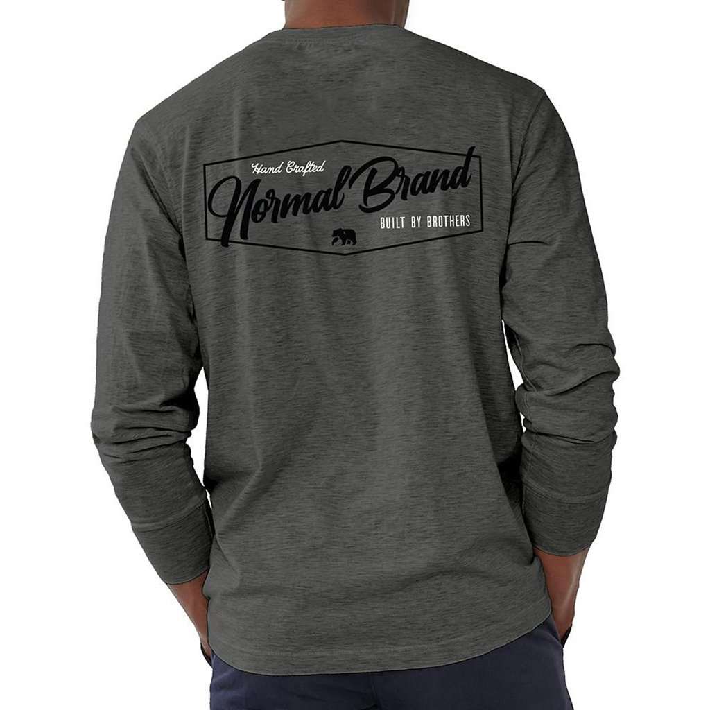 Long Sleeve Industrial T in Tri Blend Grey by The Normal Brand - Country Club Prep