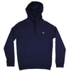 Long Sleeve Jersey Hooded T-Shirt in Navy by Lacoste - Country Club Prep