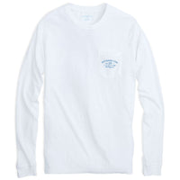 Long Sleeve Original Boathouse Tee in Classic White by Southern Tide - Country Club Prep