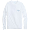 Long Sleeve Original Boathouse Tee in Classic White by Southern Tide - Country Club Prep