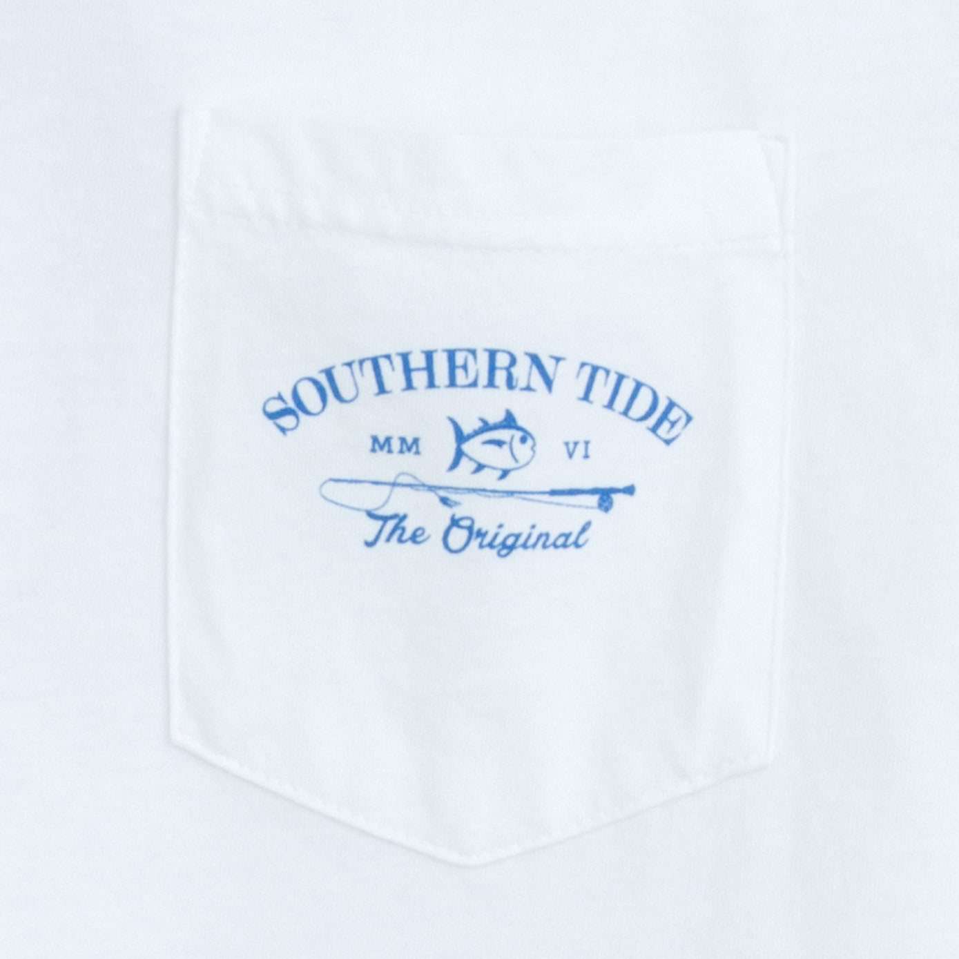 Long Sleeve Original Boathouse Tee in Classic White by Southern Tide - Country Club Prep