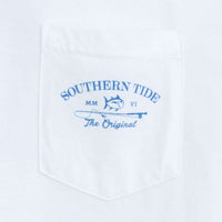 Long Sleeve Original Boathouse Tee in Classic White by Southern Tide - Country Club Prep