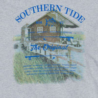 Long Sleeve Original Boathouse Tee in Heathered Grey by Southern Tide - Country Club Prep