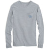 Long Sleeve Original Boathouse Tee in Heathered Grey by Southern Tide - Country Club Prep