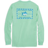 Long Sleeve Original Skipjack Tee Shirt in Offshore Green by Southern Tide - Country Club Prep