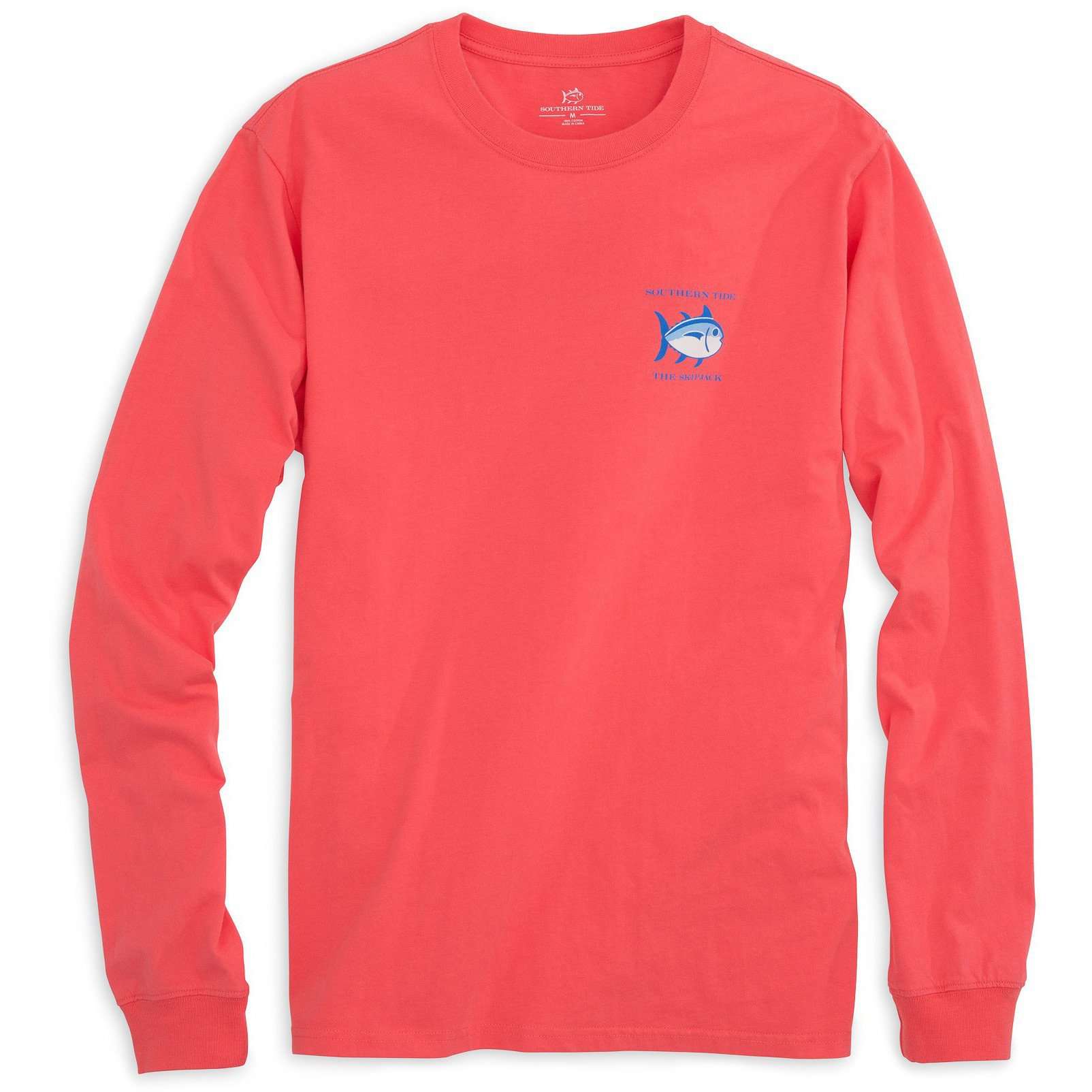 Long Sleeve Original Skipjack Tee Shirt in Sunset by Southern Tide - Country Club Prep