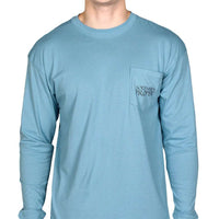 Long Sleeve Original Tee in Retro Blue by Southern Proper - Country Club Prep