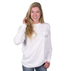 Long Sleeve Original Tee in White by Southern Proper - Country Club Prep