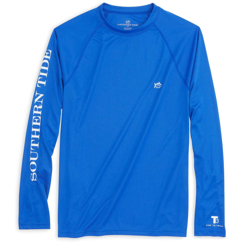 Long Sleeve Performance Tee in Royal Blue by Southern Tide - Country Club Prep