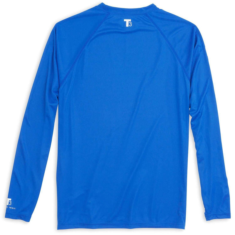 Long Sleeve Performance Tee in Royal Blue by Southern Tide - Country Club Prep