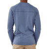 Long Sleeve Puremeso Henley Tee in Indigo by The Normal Brand - Country Club Prep