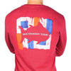 Long Sleeve Skipjack Signal Flag Country Club Prep Pocket Tee in Sangria by Southern Tide - Country Club Prep