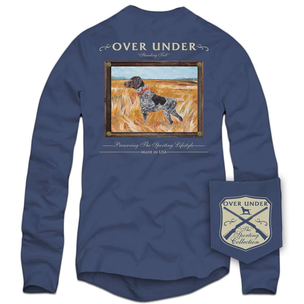 Long Sleeve Standing Tall Tee in Navy by Over Under Clothing - Country Club Prep