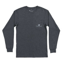 Long Sleeve Tennessee Backroads Collection Tee in MIdnight Gray by Southern Marsh - Country Club Prep