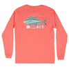 Long Sleeve Tuna Tee in Coral by Southern Marsh - Country Club Prep