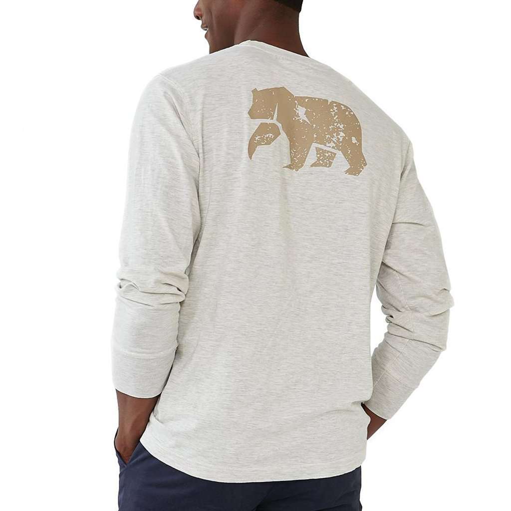 Long Sleeve Vintage Bear T in Stone by The Normal Brand - Country Club Prep