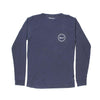 Long Sleeve Whiskey Flag Tee in Navy by Country Club Prep - Country Club Prep