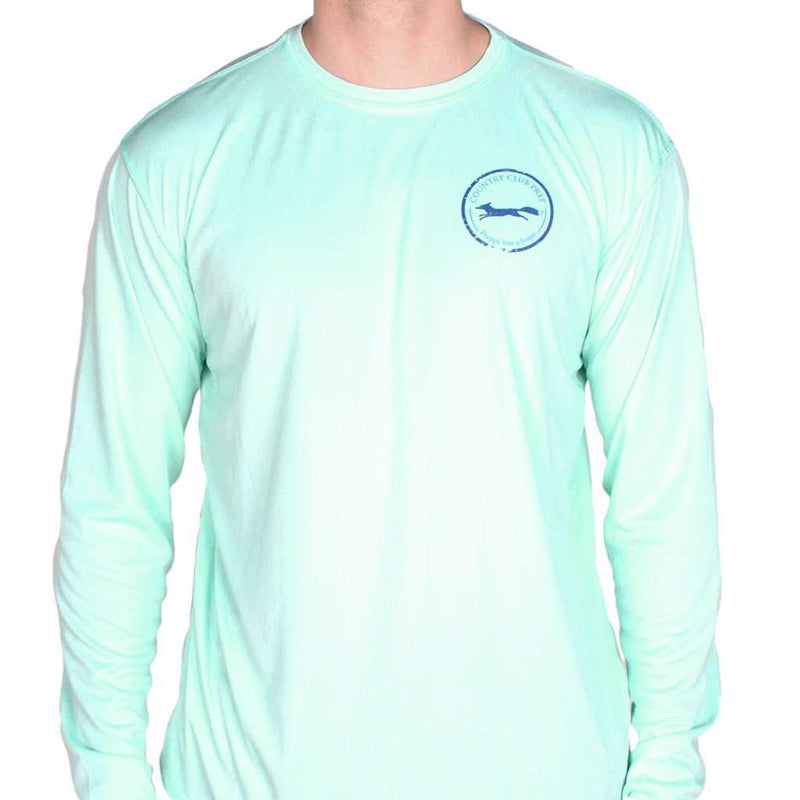 Longshanks Long Sleeve Performance Tee in Mint Green by Country Club Prep - Country Club Prep
