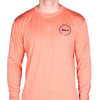 Longshanks Long Sleeve Performance Tee in Orange by Country Club Prep - Country Club Prep
