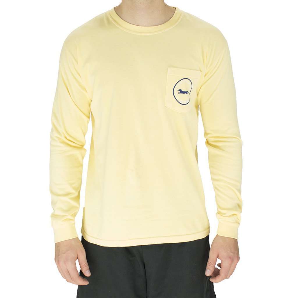 Longshanks Long Sleeve Tee Shirt in Butter by Country Club Prep - Country Club Prep