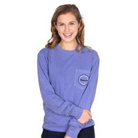 Longshanks Long Sleeve Tee Shirt in Flo Blue by Country Club Prep - Country Club Prep