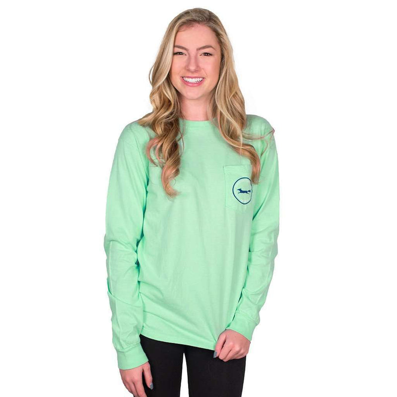 Longshanks Long Sleeve Tee Shirt in Island Reef by Country Club Prep - Country Club Prep