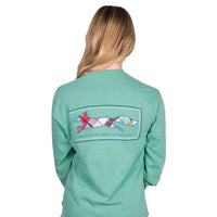 Longshanks Long Sleeve Tee Shirt in Seafoam by Country Club Prep - Country Club Prep