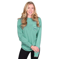 Longshanks Long Sleeve Tee Shirt in Seafoam by Country Club Prep - Country Club Prep