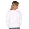 Longshanks Sewn Patch Long Sleeve Pocket Tee Shirt in White by Country Club Prep - Country Club Prep