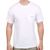 Longshanks Sewn Patch Short Sleeve Pocket Tee in White by Country Club Prep - Country Club Prep