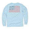 Longshanks Stars and Stripes Long Sleeve Tee Shirt in Chambray by Country Club Prep - Country Club Prep