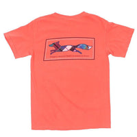Longshanks Tee Shirt in Neon Red Orange by Country Club Prep - Country Club Prep