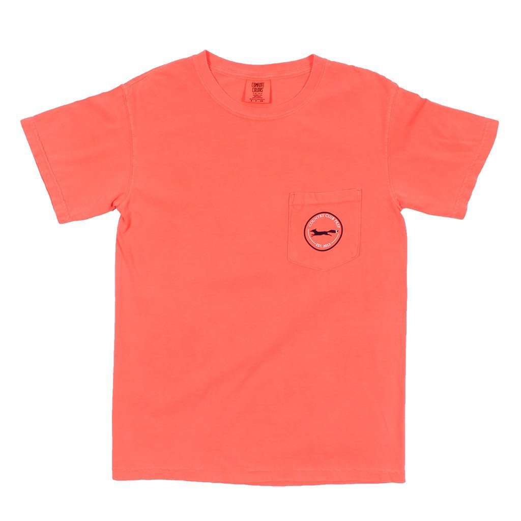 Longshanks Tee Shirt in Neon Red Orange by Country Club Prep - Country Club Prep