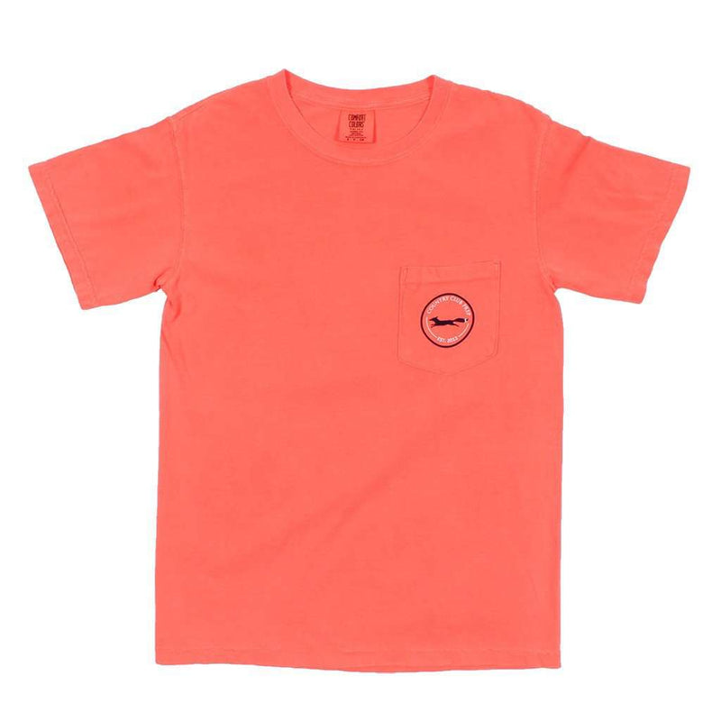 Country Club Prep Longshanks Tee Shirt in Neon Red Ornage