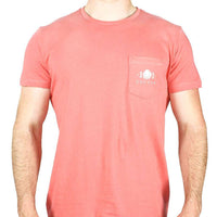 Lure Pocket Tee in Rustic Red by Cotton 101 - Country Club Prep