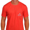 "Made in the South" Pocket Tee in Coral Red by High Cotton - Country Club Prep