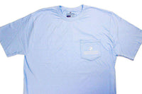 "Made in the South" Pocket Tee in Light Blue by High Cotton - Country Club Prep