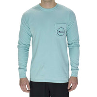 Madras Golf Cart Long Sleeve Tee in Chalky Mint by Country Club Prep - Country Club Prep
