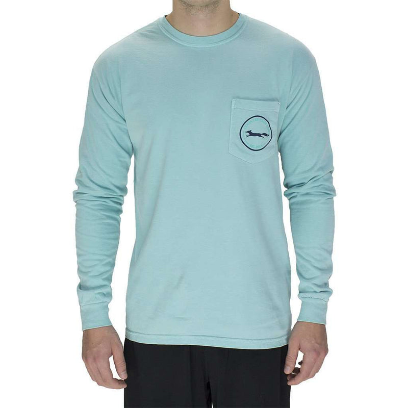 Madras Golf Cart Long Sleeve Tee in Chalky Mint by Country Club Prep - Country Club Prep