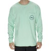 Madras Golf Cart Long Sleeve Tee in Island Reef by Country Club Prep - Country Club Prep