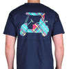 Madras Golf Cart Tee Shirt in Navy by Country Club Prep - Country Club Prep