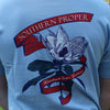 Magnolia Tee in Blue by Southern Proper - Country Club Prep