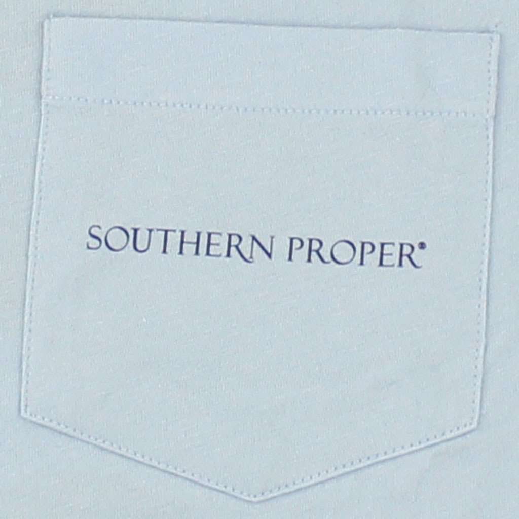 Magnolia Tee in Blue by Southern Proper - Country Club Prep