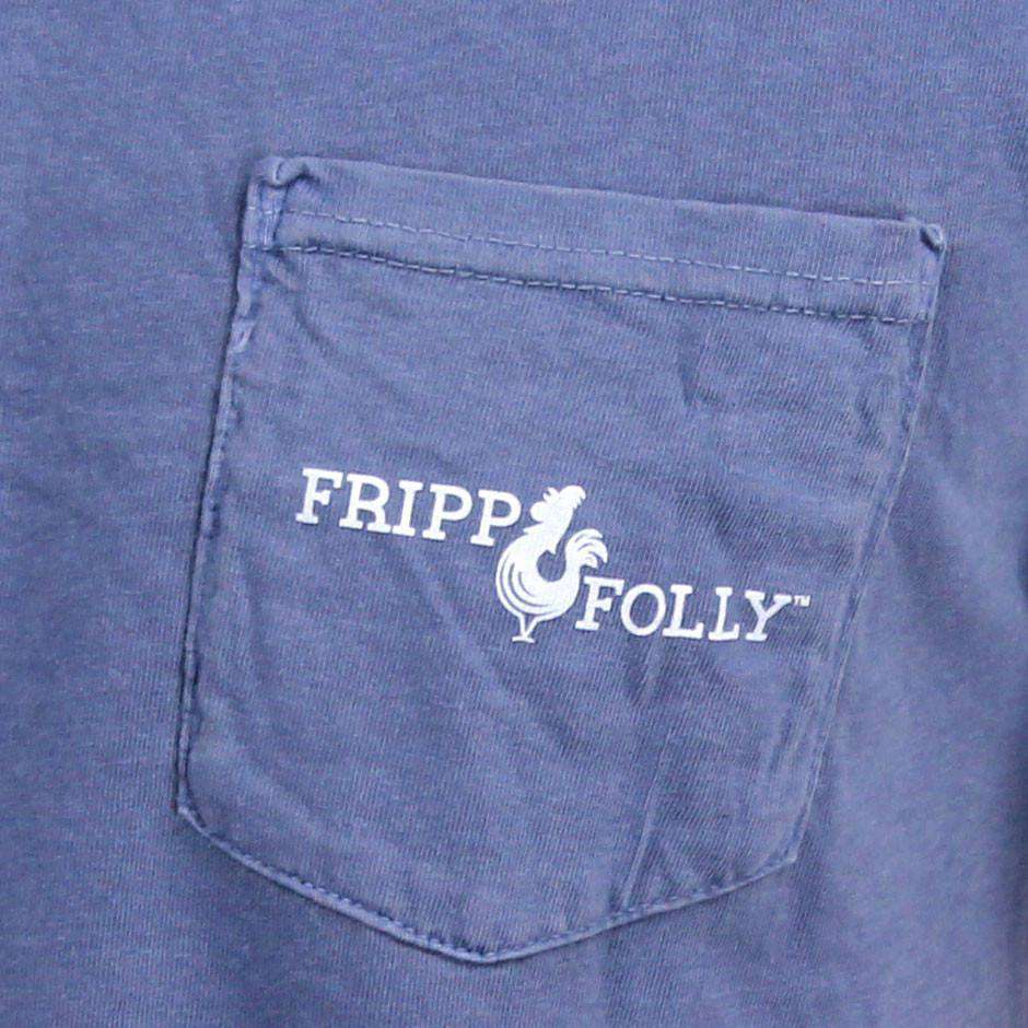 Mahi Mahi Tee in Blue Jean by Fripp & Folly - Country Club Prep