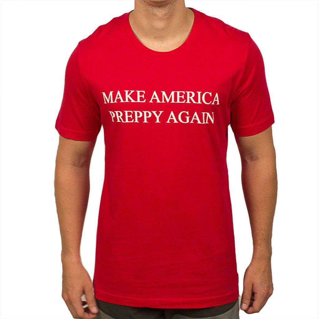 Make America Preppy Again Tee Shirt in Red by Country Club Prep - Country Club Prep