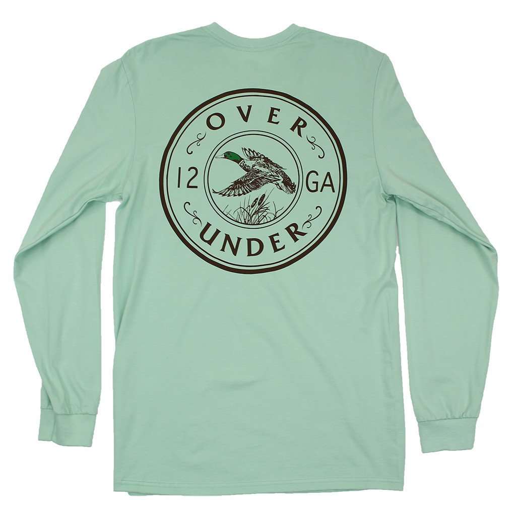 Mallard Shoot Long Sleeve Tee in Green Tea by Over Under Clothing - Country Club Prep